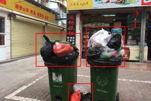 垃圾桶满溢识别